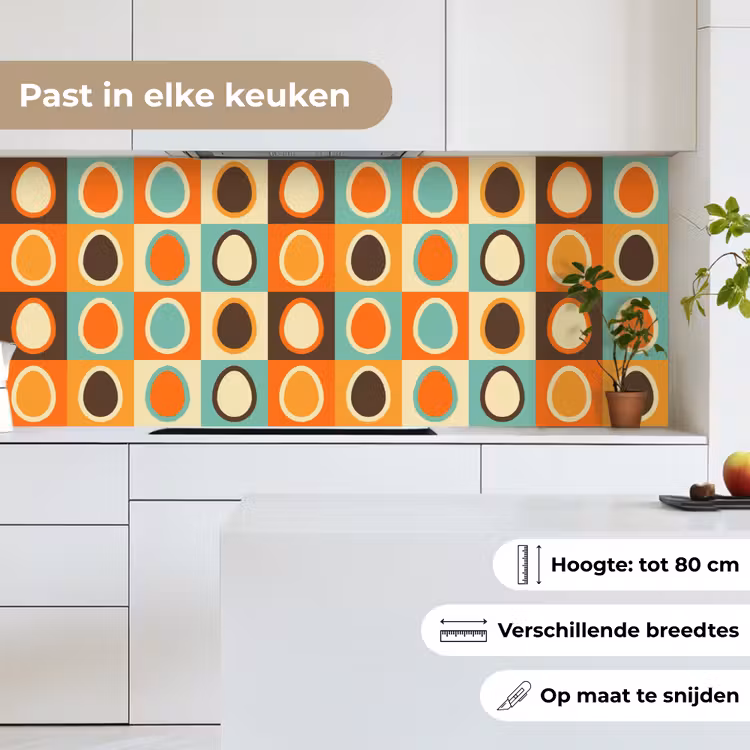 Keuken achterwand - Retro - Patronen - Ei — 7