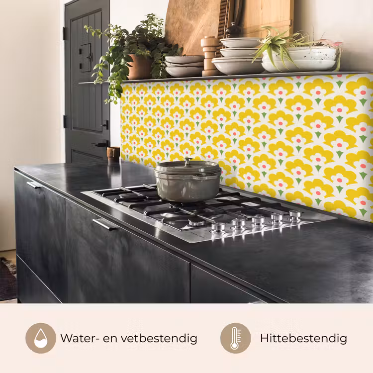 Keuken achterwand - Design - Retro - Seventies - Geel — 5