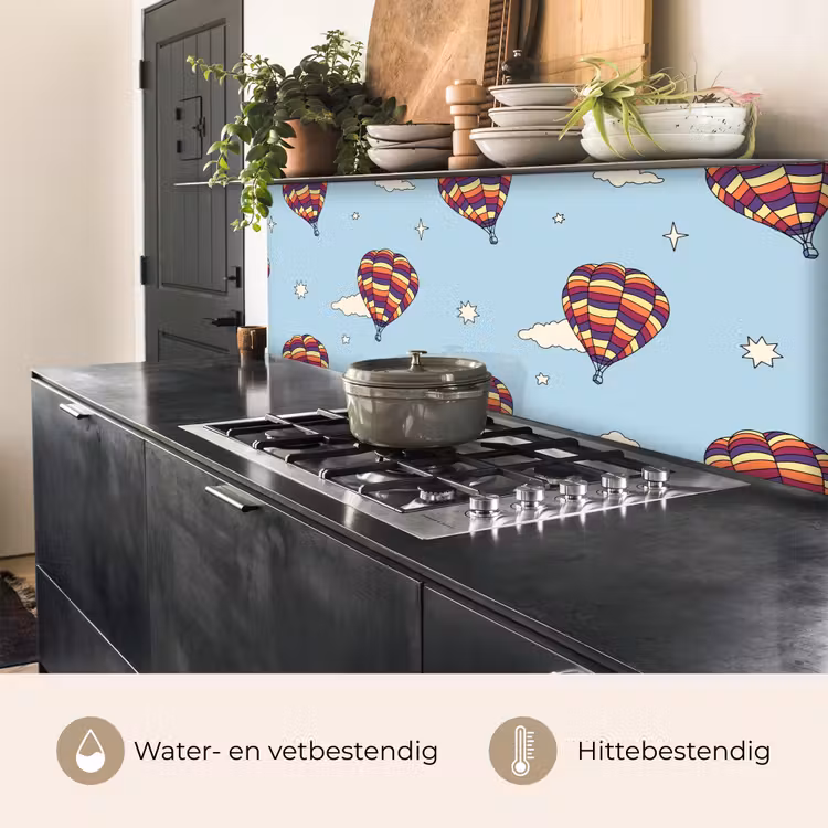 Keuken achterwand - Design - Vintage - Luchtballon — 5