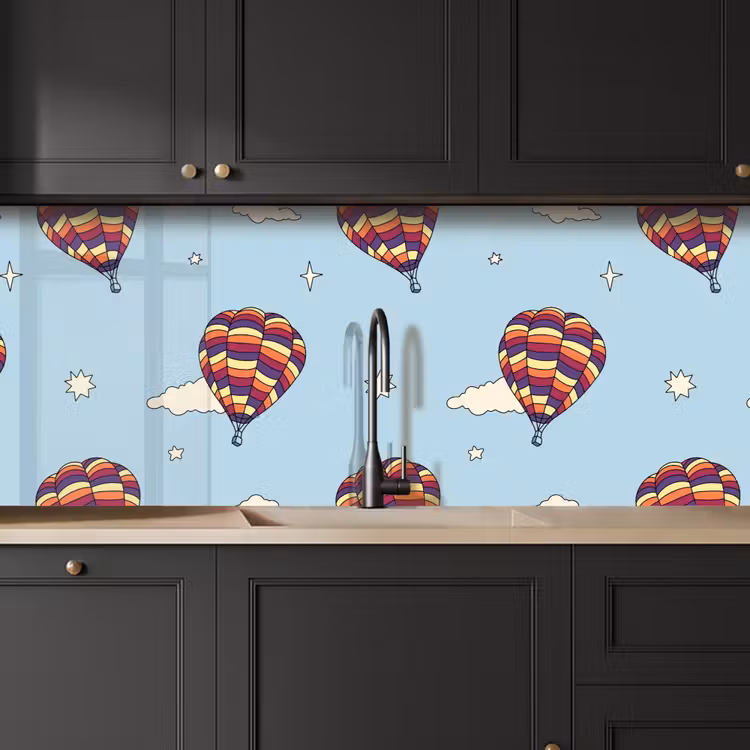 Keuken achterwand - Design - Vintage - Luchtballon — 6