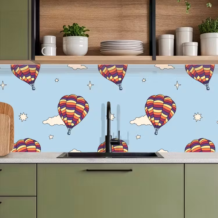 Keuken achterwand - Design - Vintage - Luchtballon — 8