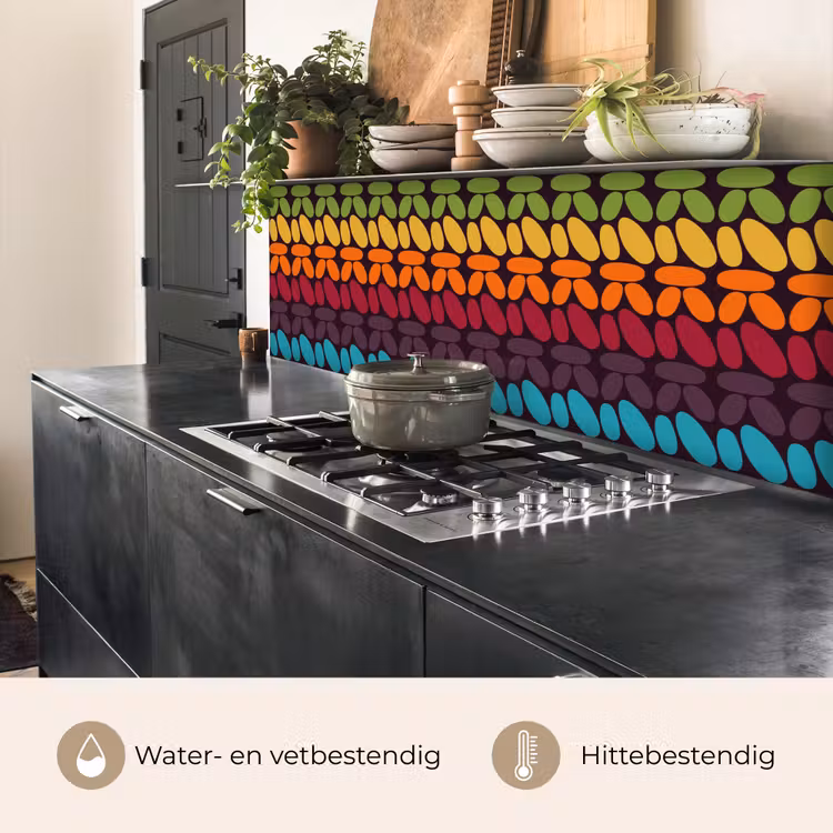 Keuken achterwand - Haakpatronen - Retro - Regenboog — 5