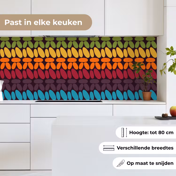 Keuken achterwand - Haakpatronen - Retro - Regenboog — 7