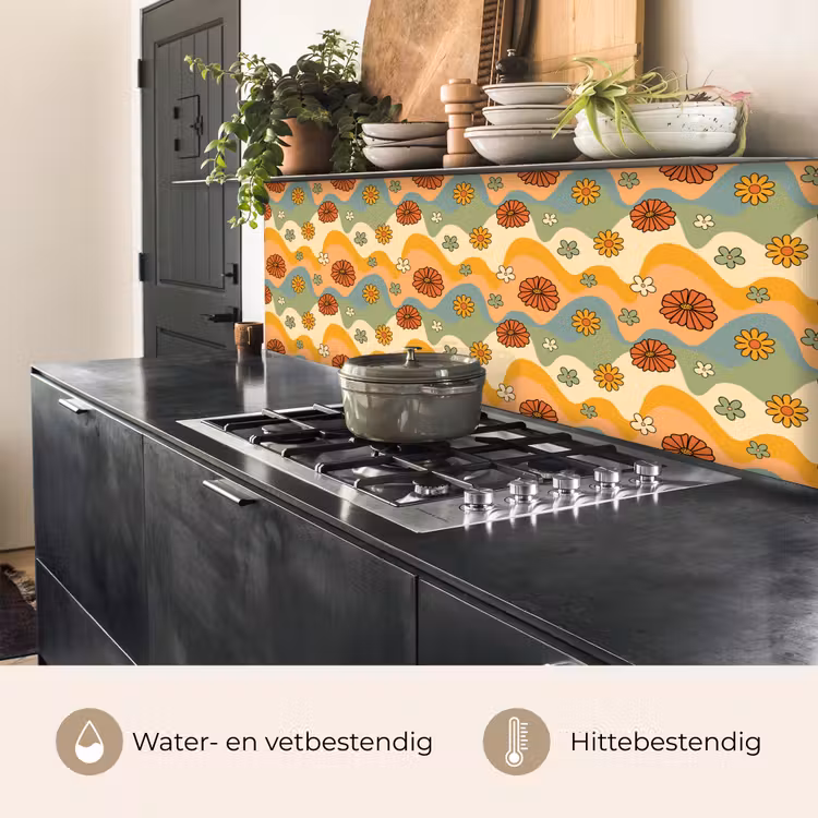Keuken achterwand - Patronen - Bloemen - Vintage — 5