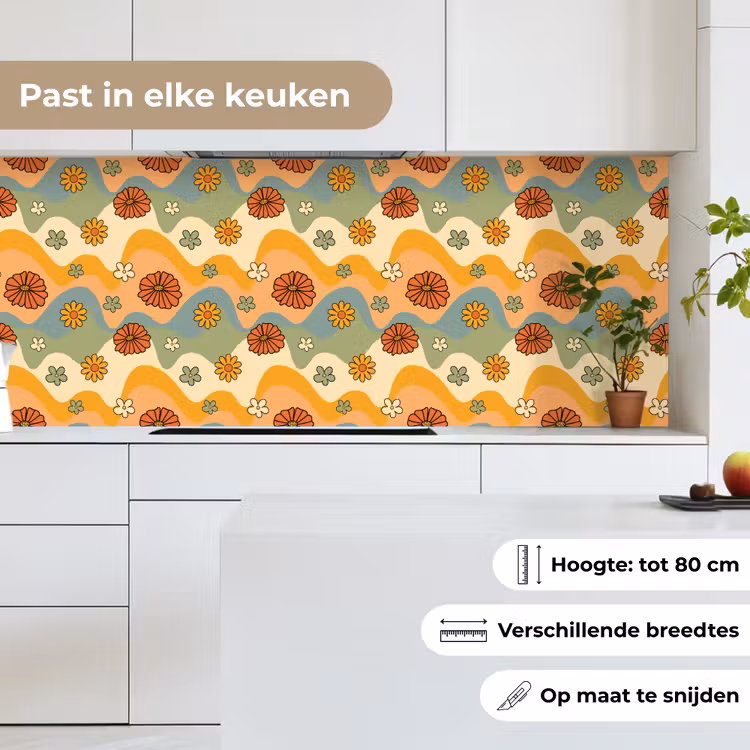 Keuken achterwand - Patronen - Bloemen - Vintage — 7