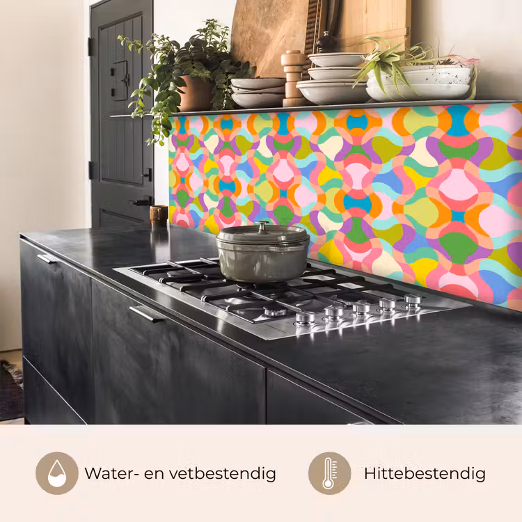 Keuken achterwand - Design - Abstract - Kleuren - Retro — 5