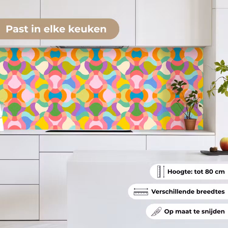Keuken achterwand - Design - Abstract - Kleuren - Retro — 7