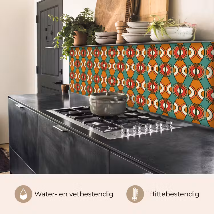 Keuken achterwand - Design - Retro - Oranje - Abstract — 5
