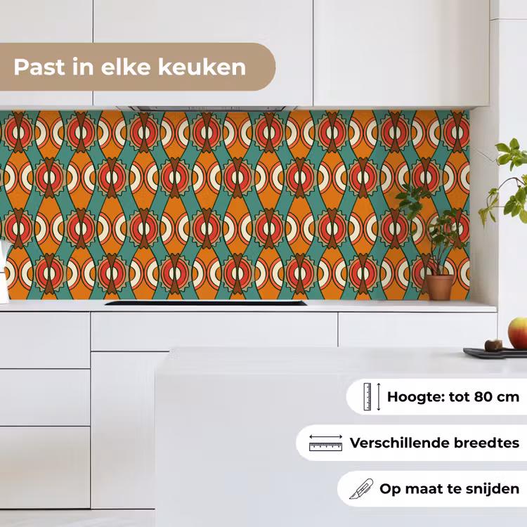 Keuken achterwand - Design - Retro - Oranje - Abstract — 7