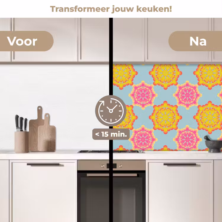 Keuken achterwand - Flower Power - Design - Hippie — 3