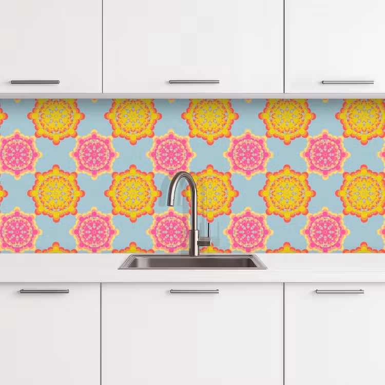 Keuken achterwand - Flower Power - Design - Hippie — 4