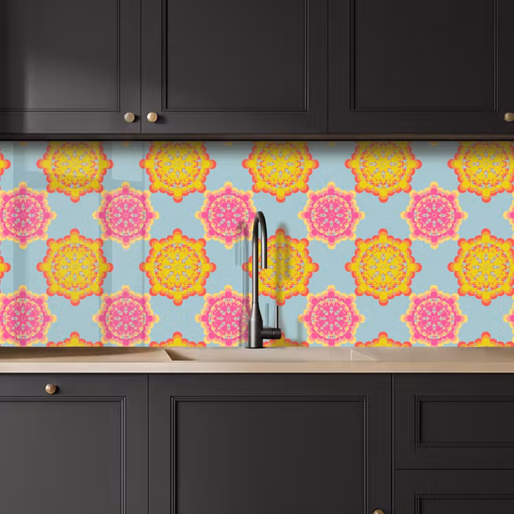 Keuken achterwand - Flower Power - Design - Hippie — 6