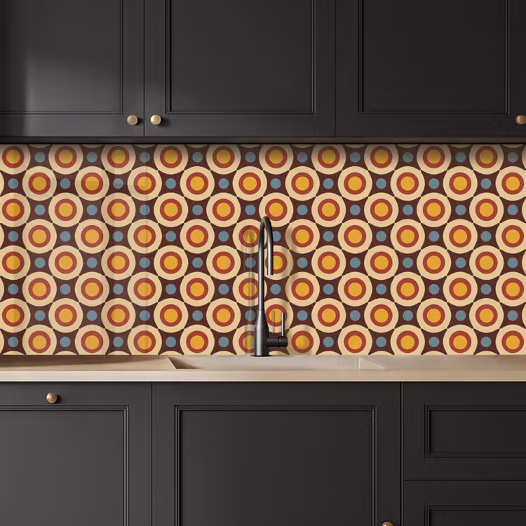 Keuken achterwand - Retro - Vintage - Design - Cirkel — 6