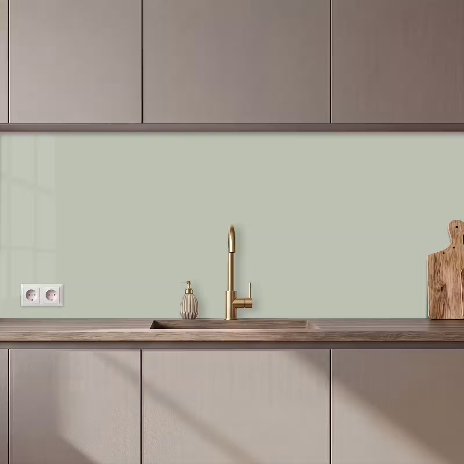 Keuken achterwand - Mintgroen - Effen kleur — 1