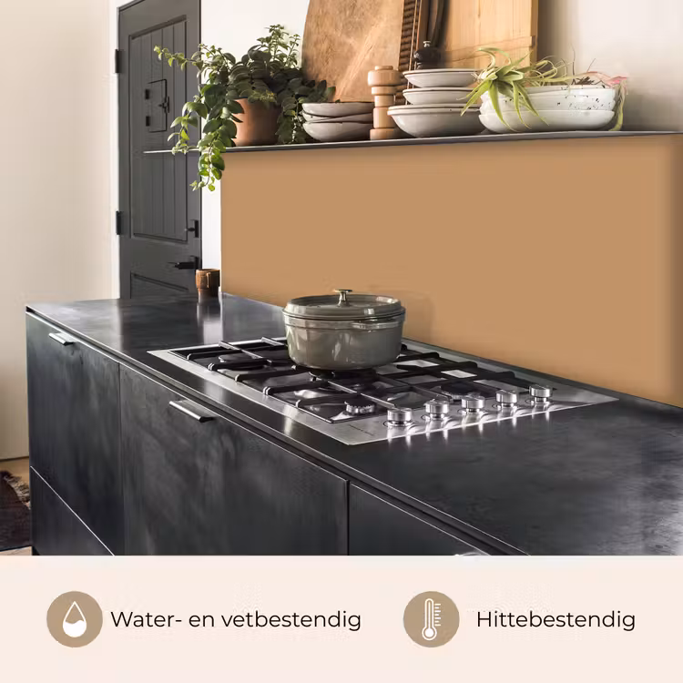 Keuken achterwand - Bruin - Effen print — 5