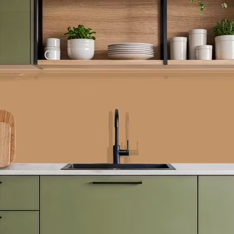 Keuken achterwand - Bruin - Effen print — 8
