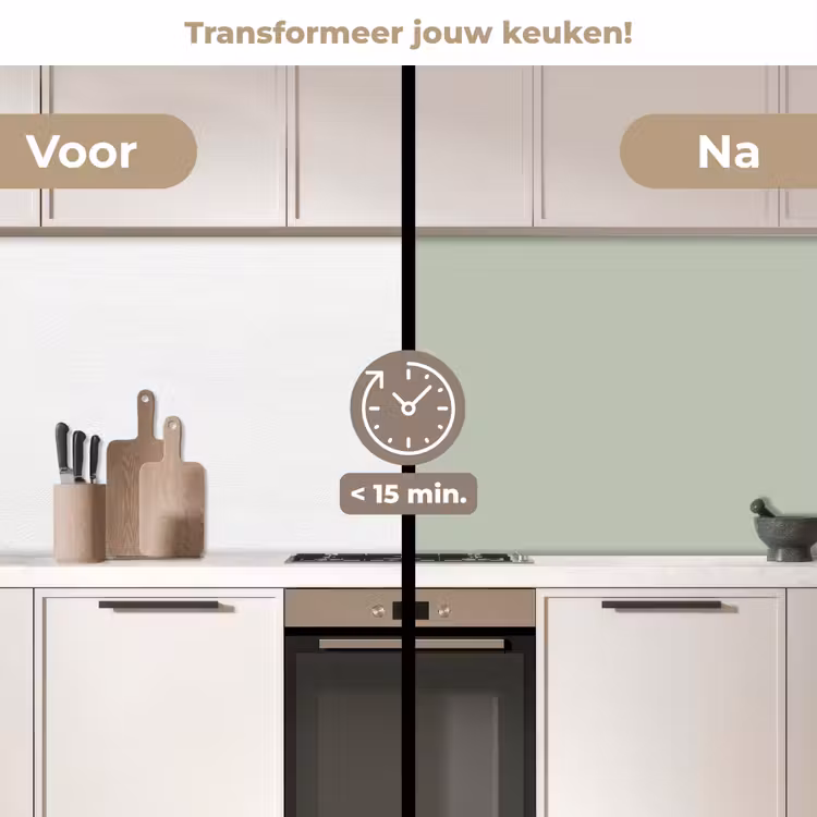 Keuken achterwand - Mintgroen - Effen kleur — 3