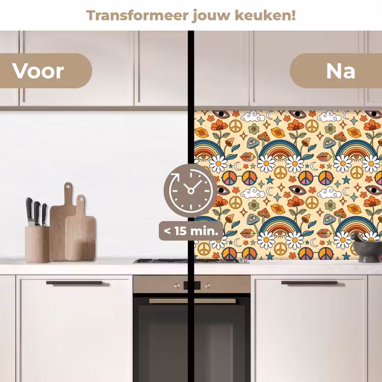 Keuken achterwand - Vintage - Patronen - Zomer — 3