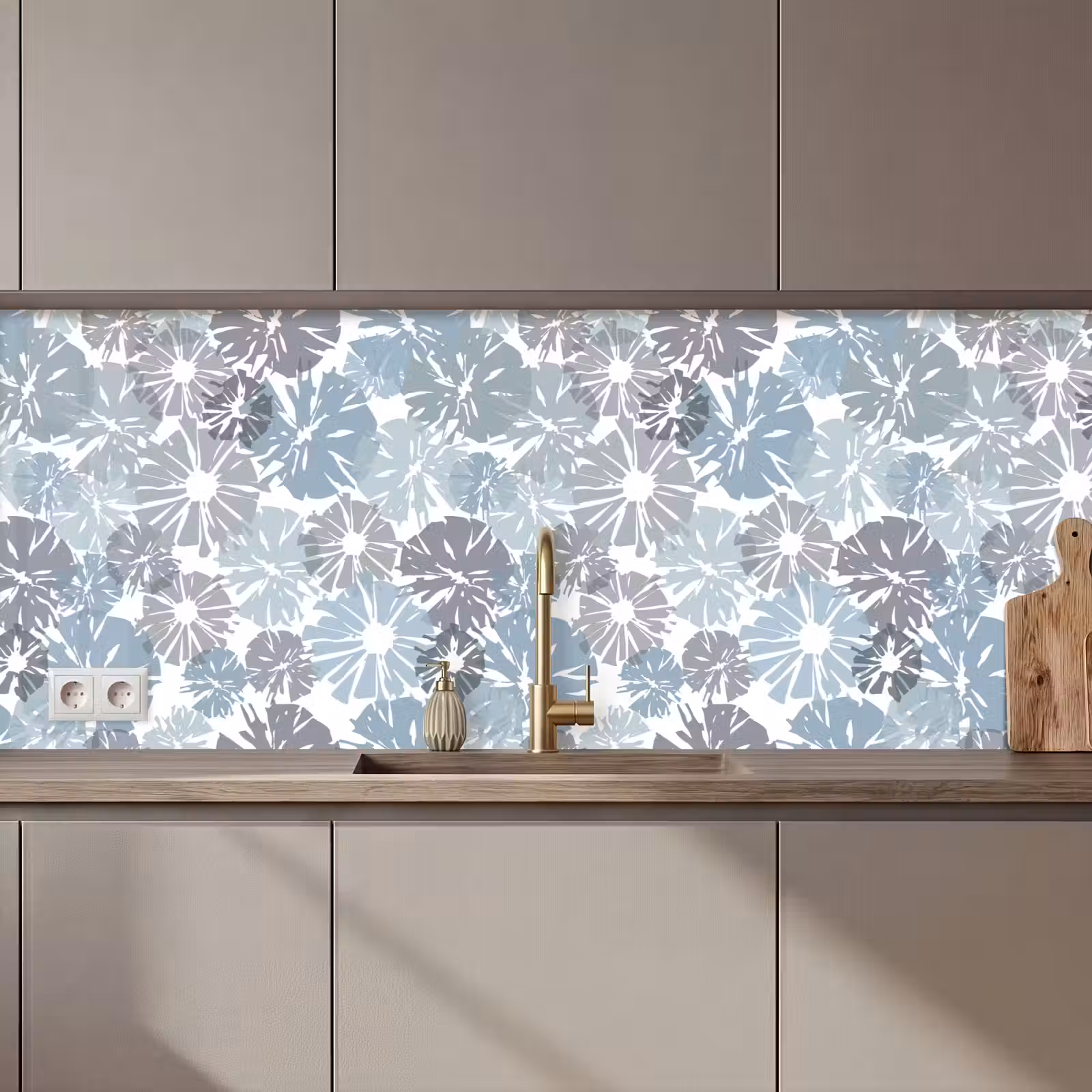 Keuken achterwand - Bloemen - Abstract - Patroon — 1