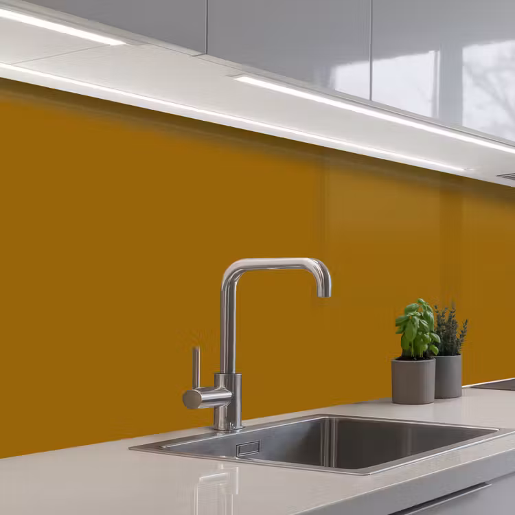 Keuken achterwand - Goud - Luxe - Interieur — 2