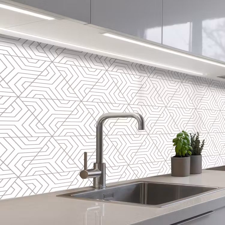 Keuken achterwand - Abstract - Patronen - Design - Driehoek — 2