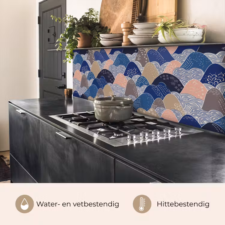 Keuken achterwand - Berg - Pastel - Japans - Patronen — 5