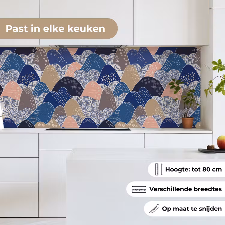 Keuken achterwand - Berg - Pastel - Japans - Patronen — 7
