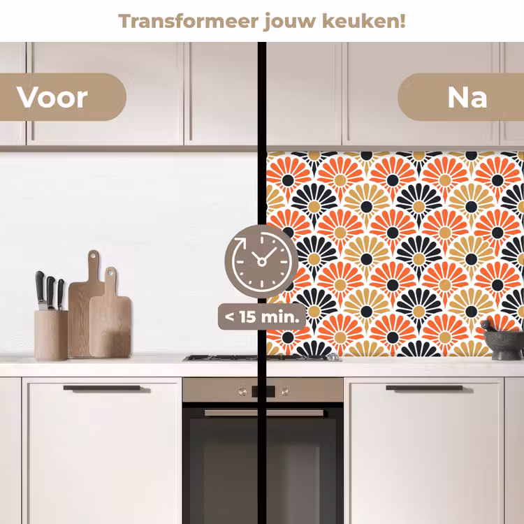Keuken achterwand - Bloemen - Japan - Patronen — 3