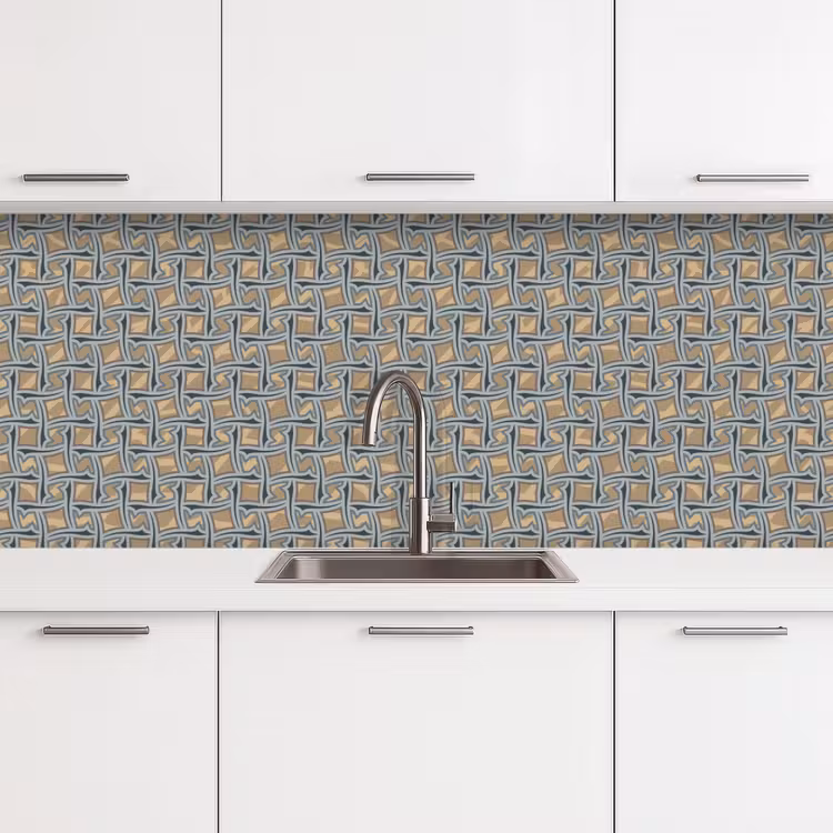 Keuken achterwand - Bruin - Patronen - Geometrie — 4