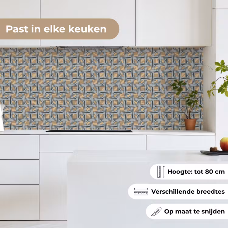 Keuken achterwand - Bruin - Patronen - Geometrie — 7