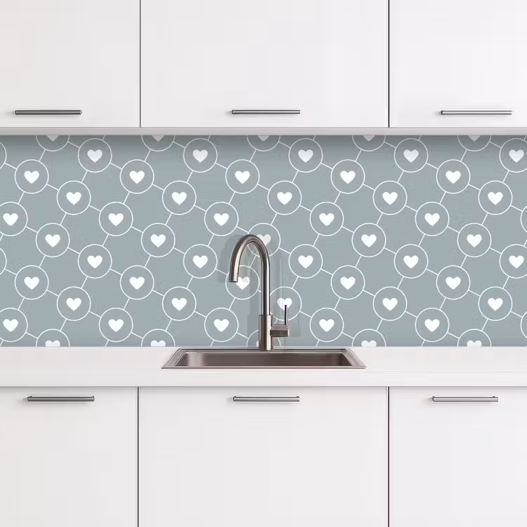 Keuken achterwand - Design - Geometrie - Patroon - Hart — 4
