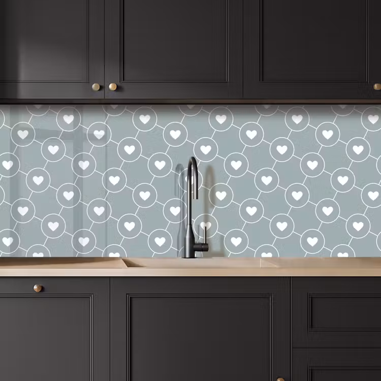 Keuken achterwand - Design - Geometrie - Patroon - Hart — 6