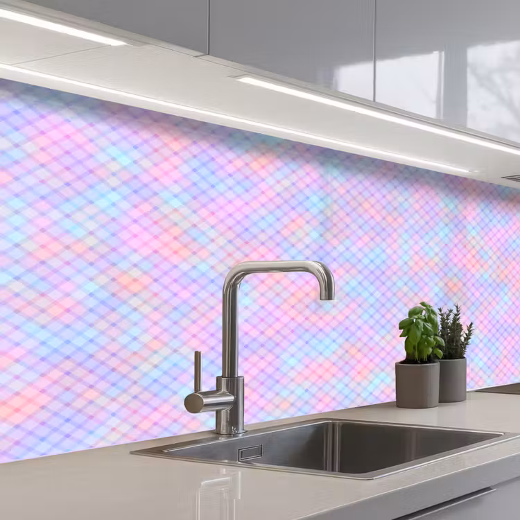 Keuken achterwand - Design - Geometrie - Roze — 2