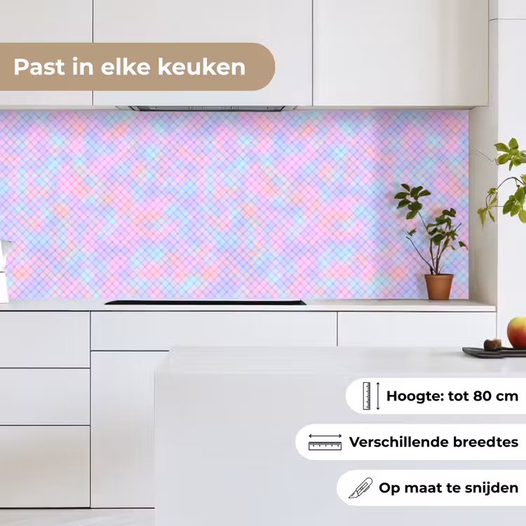 Keuken achterwand - Design - Geometrie - Roze — 7