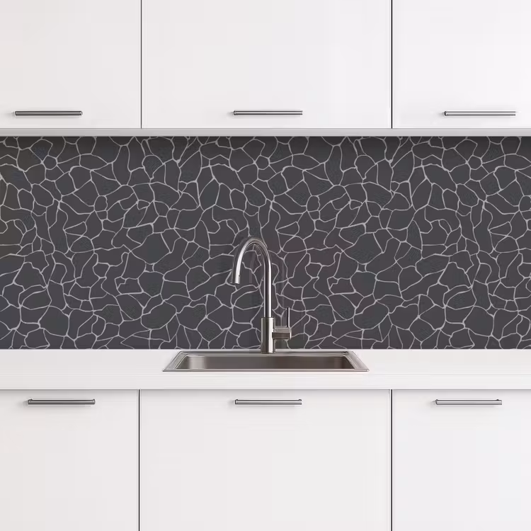 Keuken achterwand - Design - Geometrie - Zwart — 4
