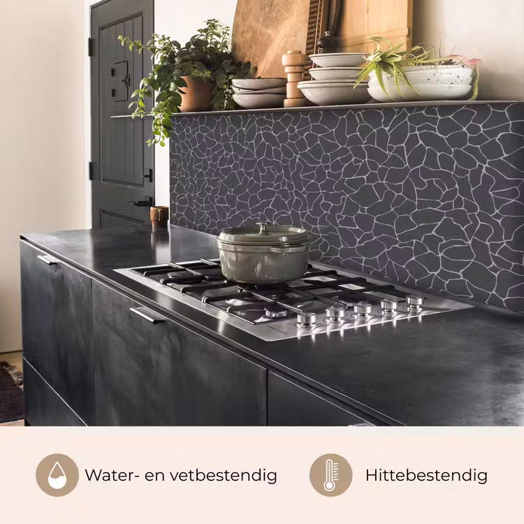Keuken achterwand - Design - Geometrie - Zwart — 5
