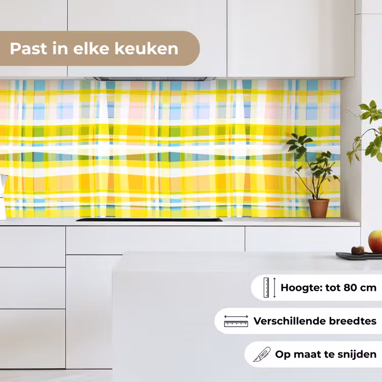 Keuken achterwand - Geel - Patroon - Zomer — 7