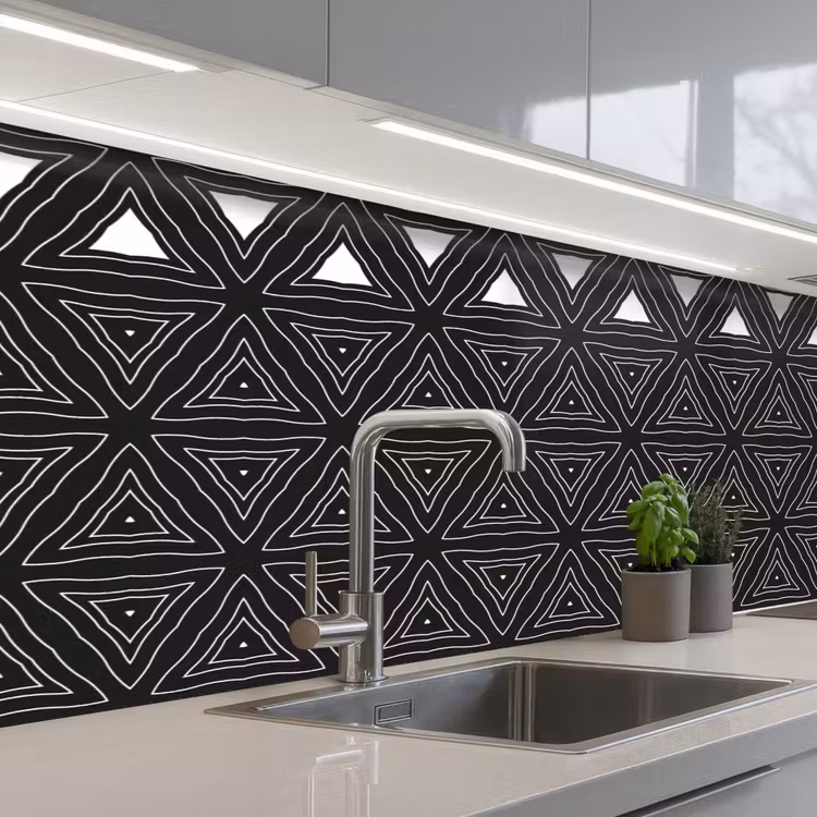 Keuken achterwand - Geometrie - Design - Mozaïek — 2
