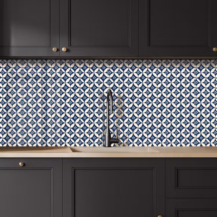 Keuken achterwand - Japan - Patronen - Blauw — 6