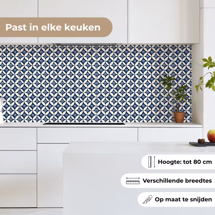 Keuken achterwand - Japan - Patronen - Blauw — 7