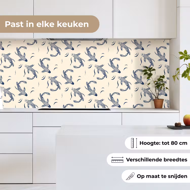 Keuken achterwand - Karper - Vis - Japan - Patronen — 7