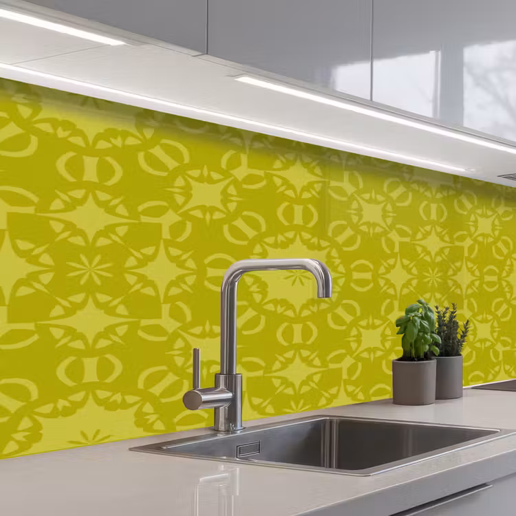 Keuken achterwand - Kompas - Groen - Patronen — 2