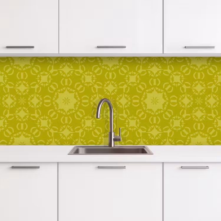 Keuken achterwand - Kompas - Groen - Patronen — 4