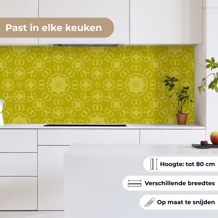 Keuken achterwand - Kompas - Groen - Patronen — 7