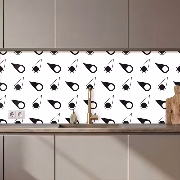 Keuken achterwand - Kompas - Patronen - Reizen — 1