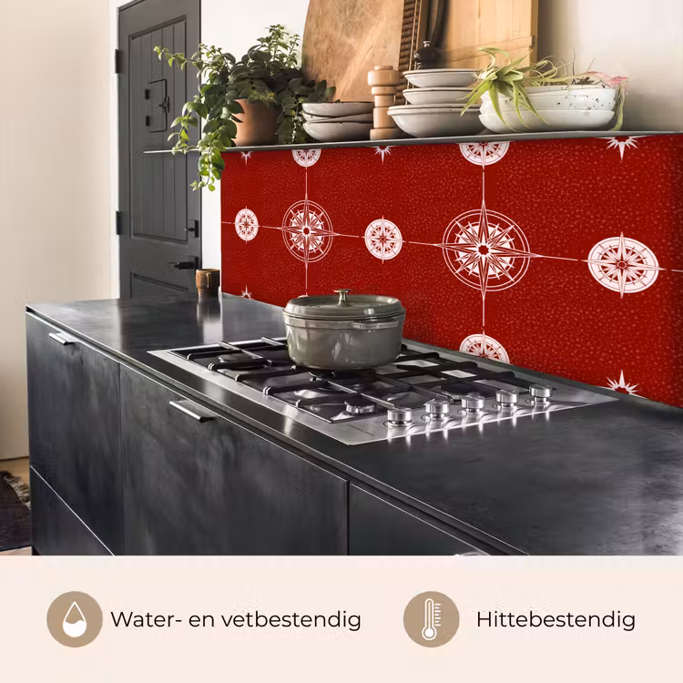 Keuken achterwand - Kompas - Reizen - Patronen — 5