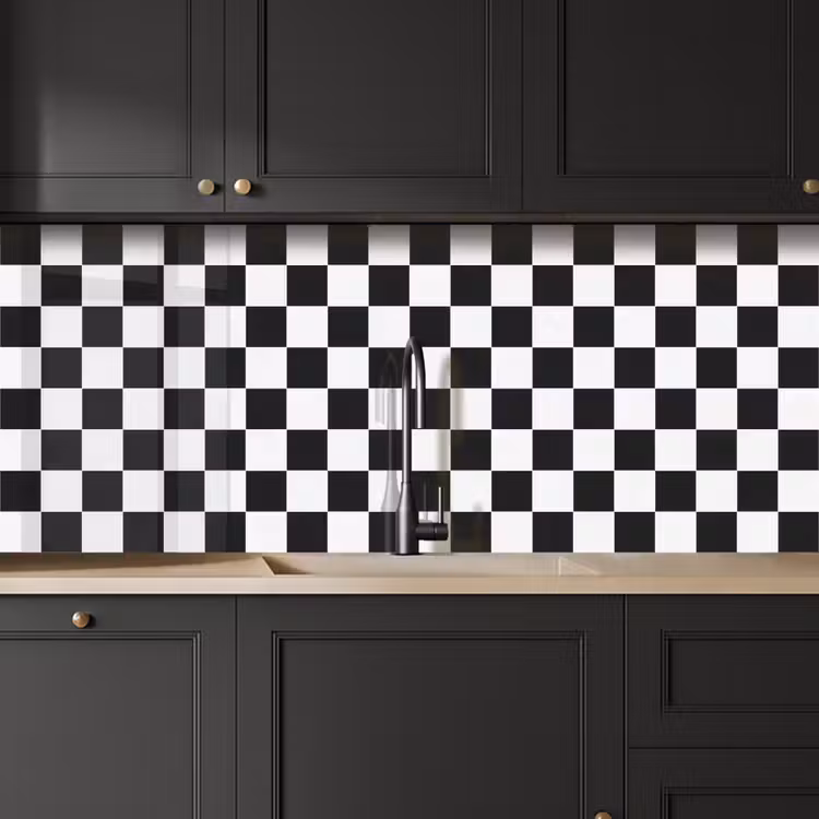 Keuken achterwand - Klassiek - Patroon - Zwart - Wit — 6