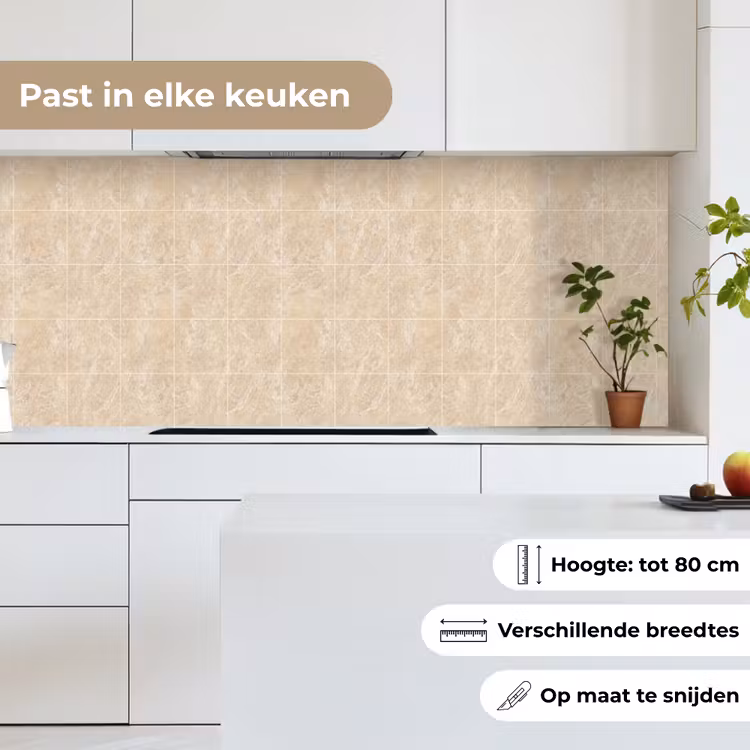 Keuken achterwand - Marmer - Tegels - Beige — 7