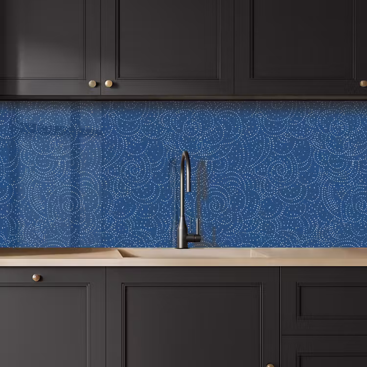 Keuken achterwand - Patroon - Blauw - Japan — 6