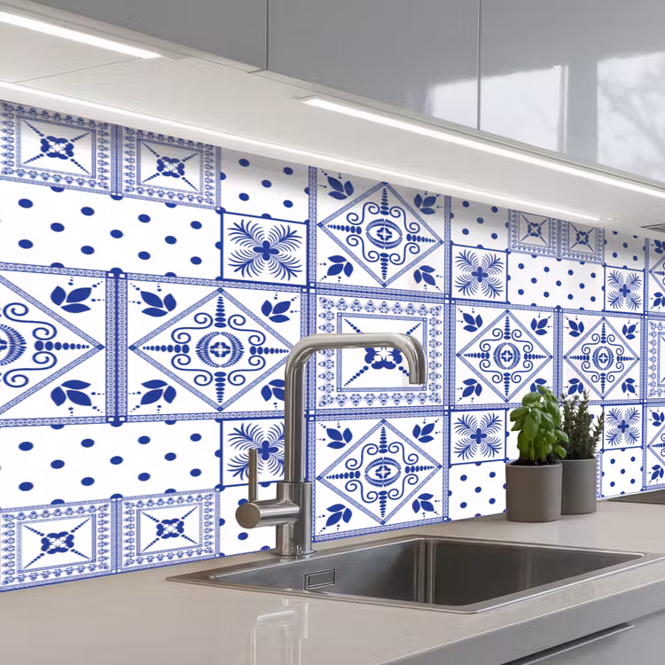 Keuken achterwand - Tegels - Patronen - Delfts Blauw — 2